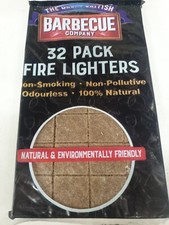 BNIP FIRELIGHTERS 64 Flame Fast Fire Lighters High Fuel Log Stove BBQ Camping 0.23 per lighter