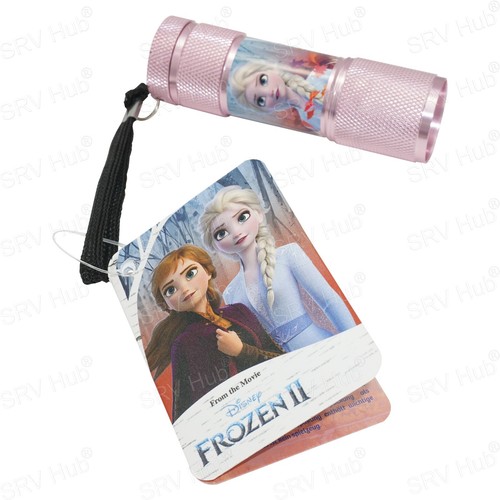 Disney Licensed 9 LED Aluminium Flashlight 8.7cm Battery Powered Torch Kids Gift - Picture 177 of 278