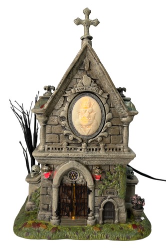 Travis Louie Walter and & Larry's Crypt Dept 56 Halloween Village #402023 - Rare - Picture 8 of 13