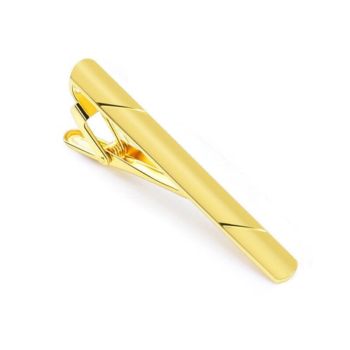 Mens Tie Clip Metal Silver Gold Tone Simple Bar Clasp Practical Necktie Clasp . - Picture 19 of 24