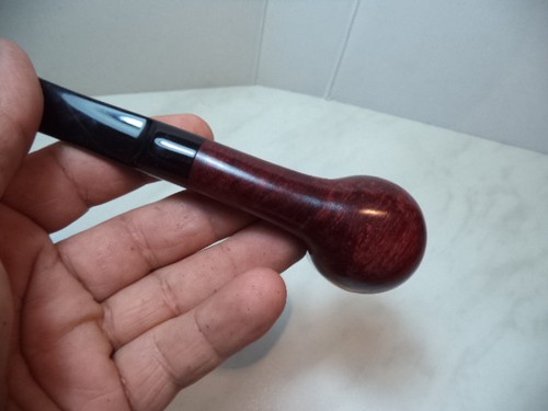 NERONE PIPA PIPE IN RADICA BRIAR MADE ITALY SMOOTH STRAIGHT 34 NEW - Picture 5 of 6