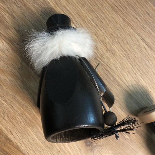 * RÄUCHERMÄNNCHEN SCHORNSTEINFEGER ERZGEBIRGE HANDARBEIT GDR VINTAGE NEU - Bild 6 von 7