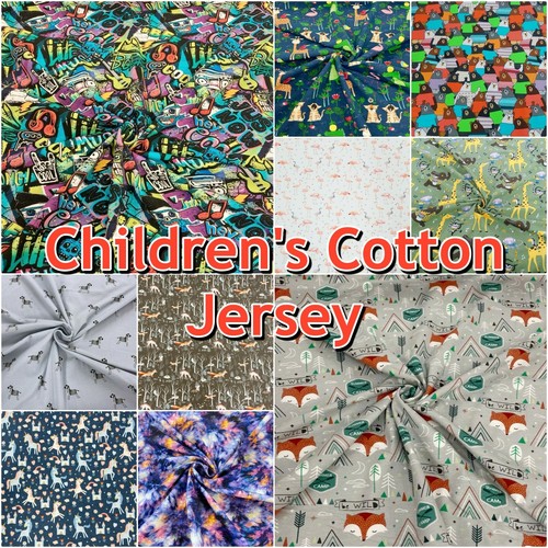 Cotton Jersey Children's Pattern 4 Way 