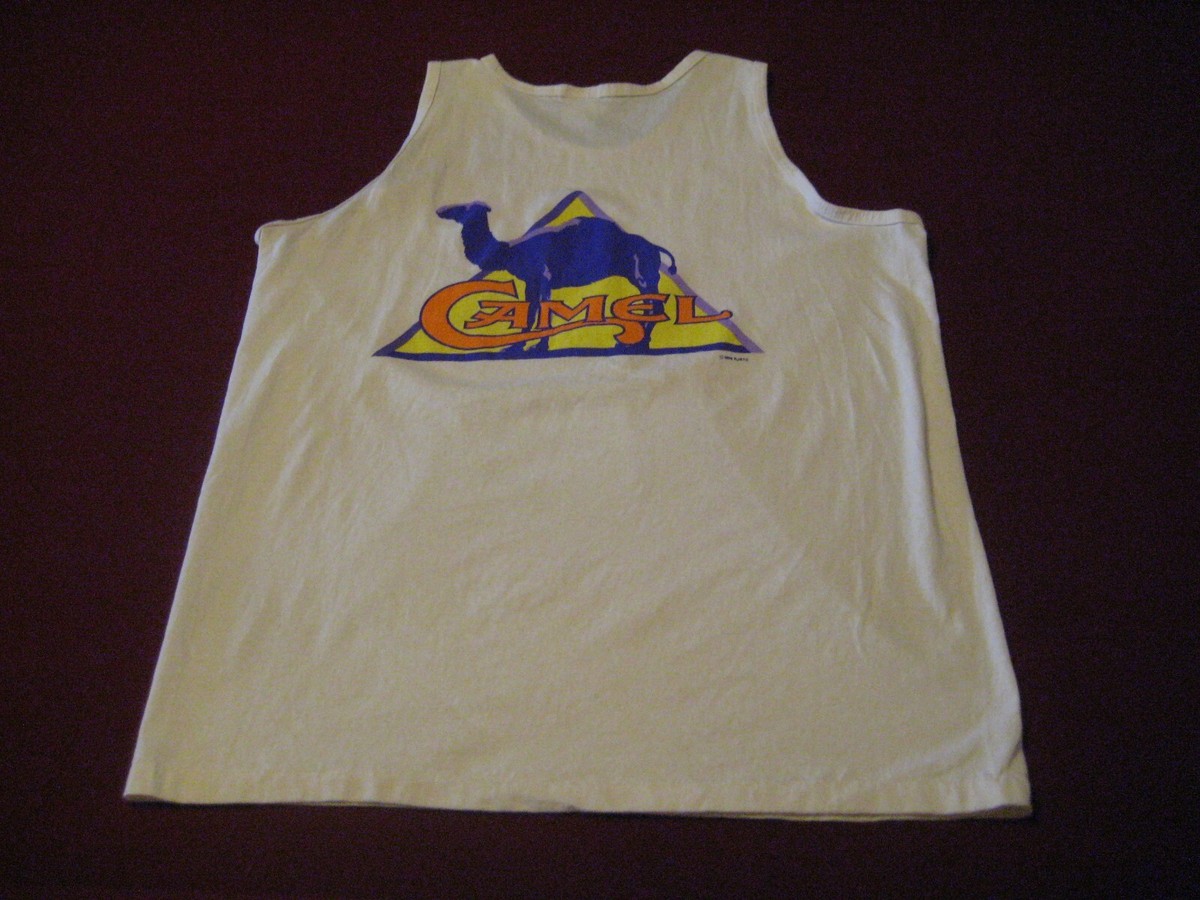 5WB671【90s】vintage CAMEL ロゴ　タバコ　タンクトップ Vintage 90s Camel Cigarette Promo Deadstock tank top Size XL