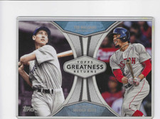 2019 Topps Greatness Returns 5x7 Ted Williams/ Mookie Betts #GR-7 #'d 17/49 