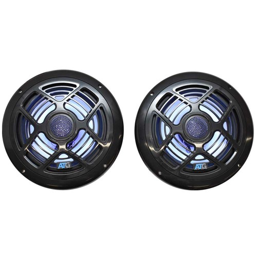 ATG Boat RGB 2-Way Marine Speakers 8 Inch White ATG8MRGB-B - Pair - 第 1/10 張圖片