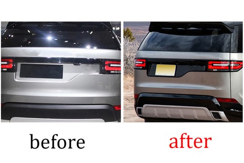 Gloss Black Trunk Lid Tailgate License Trim For Land Rover Discovery 5 2017-2020 - Picture 6 of 8