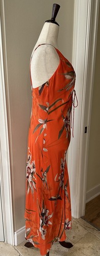 All Saints Alexia Dorada Midi Kleid in Flammen orange Größe 8 - Bild 7 von 13