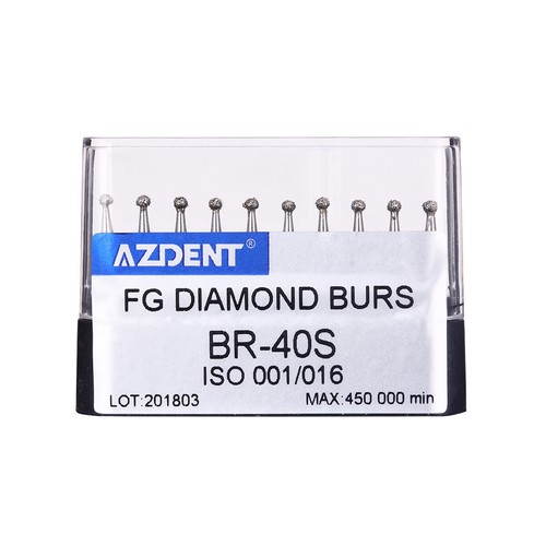10pcs Dental Diamond Burs Cutting Zirconia Ceramic Round FG Medium High Speed UK - 第 45/137 張圖片