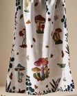 NWT Anthropologie Nathalie Lete White Floral Mushroom Dishtowel Tea Dish Towel