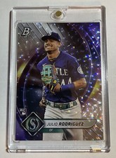Julio Rodriguez 2022 Bowman Platinum Ice Foil RC Rookie Card #41 Mariners 🔥