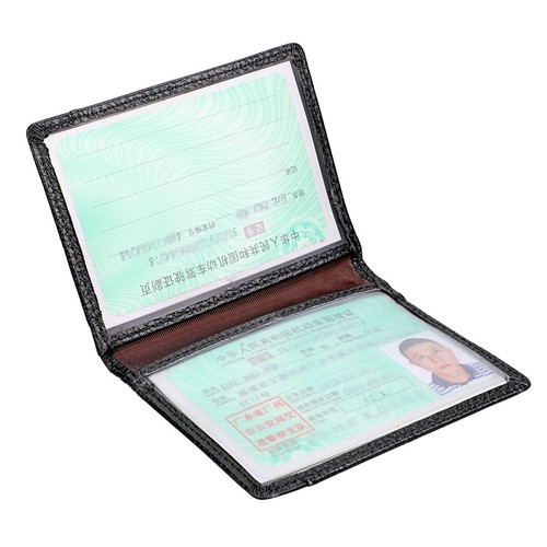 RFID Hombres Delgado Bolsillo Frontal Billetera Cuero Doble Plegable Portatarjetas de Identificación Cartera Estuche Cubierta - Imagen 5 de 18