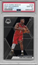 2019-20 Mosaic ZION WILLIAMSON VARIATION RED JER. RC PSA 10 NEW ORLEANS PELICANS