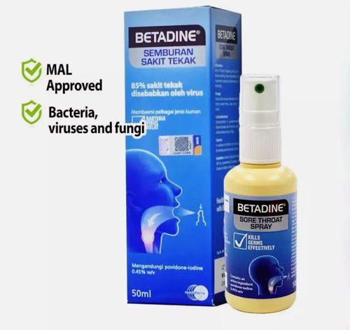 4 X BETADINE Sore Throat Spray - Throat Pain Chapping Swelling Discomfort - Picture 5 of 11