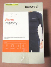 Craft Men's ADV Warm Intensity Long Sleeve Shirt Size S Black Baselayer NEW