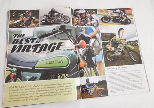 AMA MAGAZINE W/ 1930 HENDERSON KJ MOTORCYCLE KENNY ROBERTS ROGER DECOSTER HONORD - Picture 6 of 7