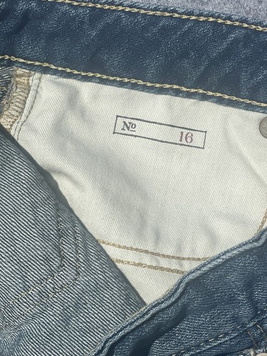 Polo Ralph Lauren Big Girl's Denim 5 Pocket Mini Skirt Frayed Hem Size 16 XL - Picture 11 of 13