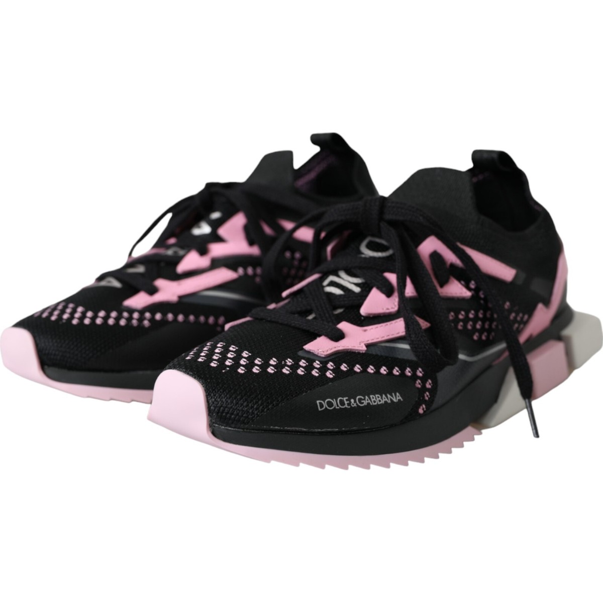 VIP【関税送料無料】希少 DOLCE & GABBANA SNEAKERS DOLCE & GABBANA Kids Shoes Girls Black Pink Low Top Sneakers