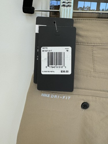 Hurley Shorts Nike Dri-Fit Boys size 16 Khaki NWT - Picture 5 of 5