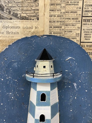 Lighthouse Key Holder Wall Mounted Vintage Bnb Guests House Sea Front House - Picture 3 of 8