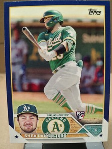 2023 Topps Royal Blue #127 Shea Langeliers RC Oakland Athletics