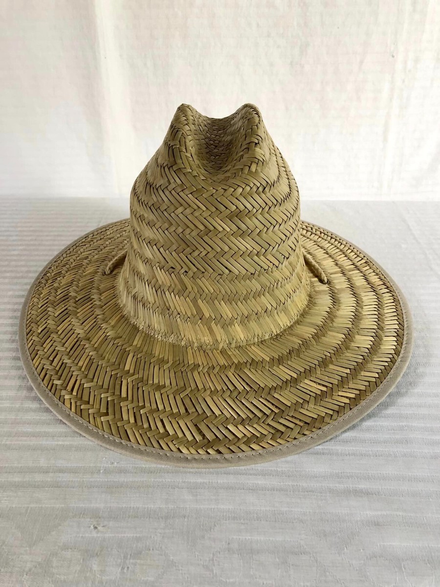 NWT Size Large Pugs Straw Cowboy Style Hat Shade W/ String 