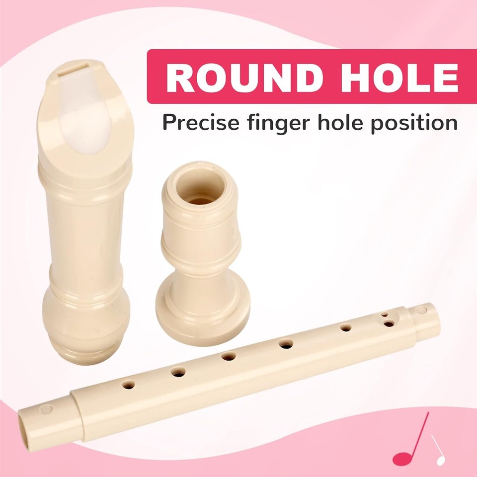 Soprano Instrument German Fingering 8 Hole Flute ABS Descant Recorders ...