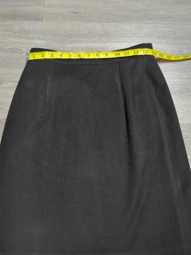 Falda envolvente lápiz J CREW lana cachemir talla 10 silenciosa lujo carrera oficina - Imagen 5 de 6