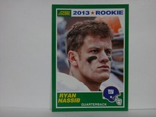 2013 Score Football #420 Ryan Nassib RC New York Giants