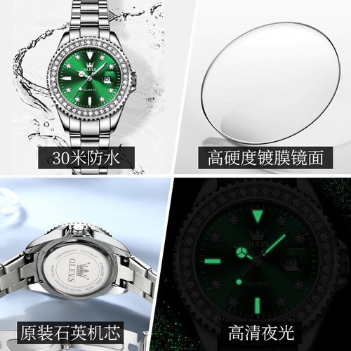 OLEVS Quartz Watch Diamond-set Calendar Waterproof Women's Wristwatches - Picture 13 of 18