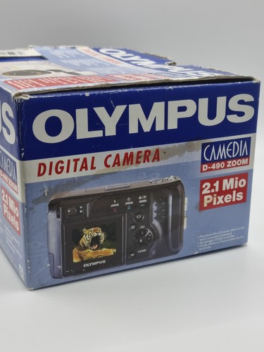 Vintage Boxed Olympus D-490 Zoom Digital Camera With Receipt & Booklet Untested - Picture 18 of 20