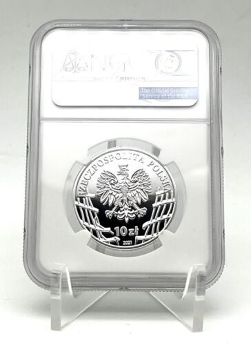 Moneda de plata Polonia 2021 The Enduring Soldiers Kazimierz Kamieński HUZAR NGC PF70 - Imagen 2 de 6