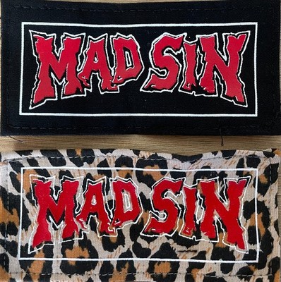 MAD SIN logo (219)  patch  punk rock n roll psychobilly Demented Meteors
