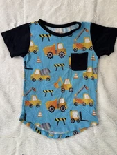 Birdie Bean 3T Construction Vehicles Tshirt Bamboo