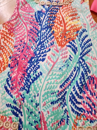 Lilly Pulitzer Girls Fishing for Compliments Shift Dress (Size 10) - Picture 2 of 3