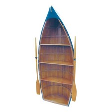 Boot-Regal maritime Möbel aus Holz 135 x 56 cm Sea-Club