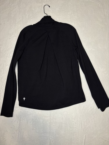 Ivivva by Lululemon Girl's Recovery Wrap Long Cardigan Black Sz 12 - Picture 2 of 6