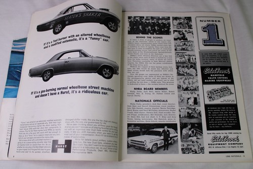 12th Annual 1966 NHRA U.S. Nationals Drag Racing Race Pictorial Program Yearbook - Picture 3 of 9