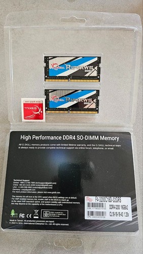 32GB RAM = 2x G.SKILL SODIMM DDR4-3200 - Foto 2 di 2