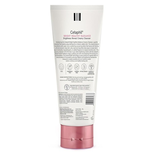Cetaphil Brightness Reveal Creamy Cleanser,100gm, Brightening Face Wash - Picture 2 of 2