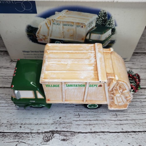 Dept. 56 Snow Village "Village Service Vehicle Garbage Truck" #54959 W/ Box - Picture 5 of 12
