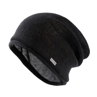 100% Linen Lightweight Summer Beanie for Men - Cool & Breathable Slouchy Bean...
