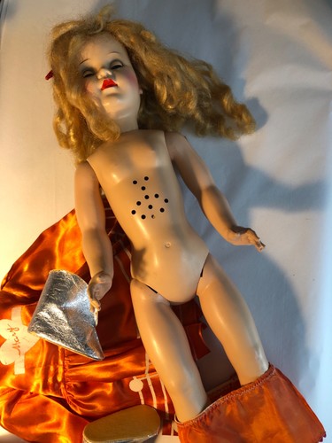 HTF Vintage IDEAL 1950’s 22” P-94 “MARY HARLINE” Doll & Her Mini Me - Picture 14 of 20