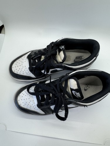 Nike Dunk Low Panda Black/White Kids Sz 4Y/Women's Sz 5.5 US Shoes (CW1590-100) - Picture 5 of 16