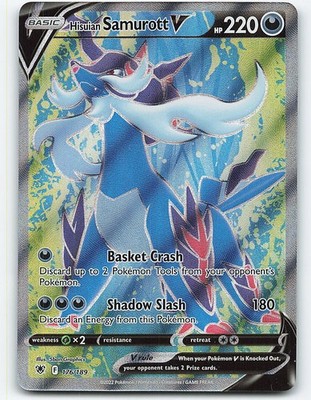 Hisuian Samurott V (Full Art) #176/189, Pokemon card | eBay Hisuian Samurott V (Full Art) #176/189, Pokemon card | eBay