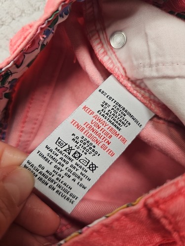 Mini Boden Pants Girls Size 9 Coral Stretch Jegging - Picture 5 of 7