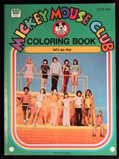 New Mickey Mouse Club 1977 Coloring Book LET'S GO DAY Walt Disney Productions