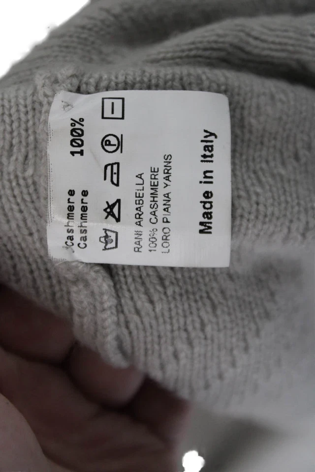 Cárdigan de cachemir en espiga beige talla M Rani Arabella para mujer Foto 4 de 4