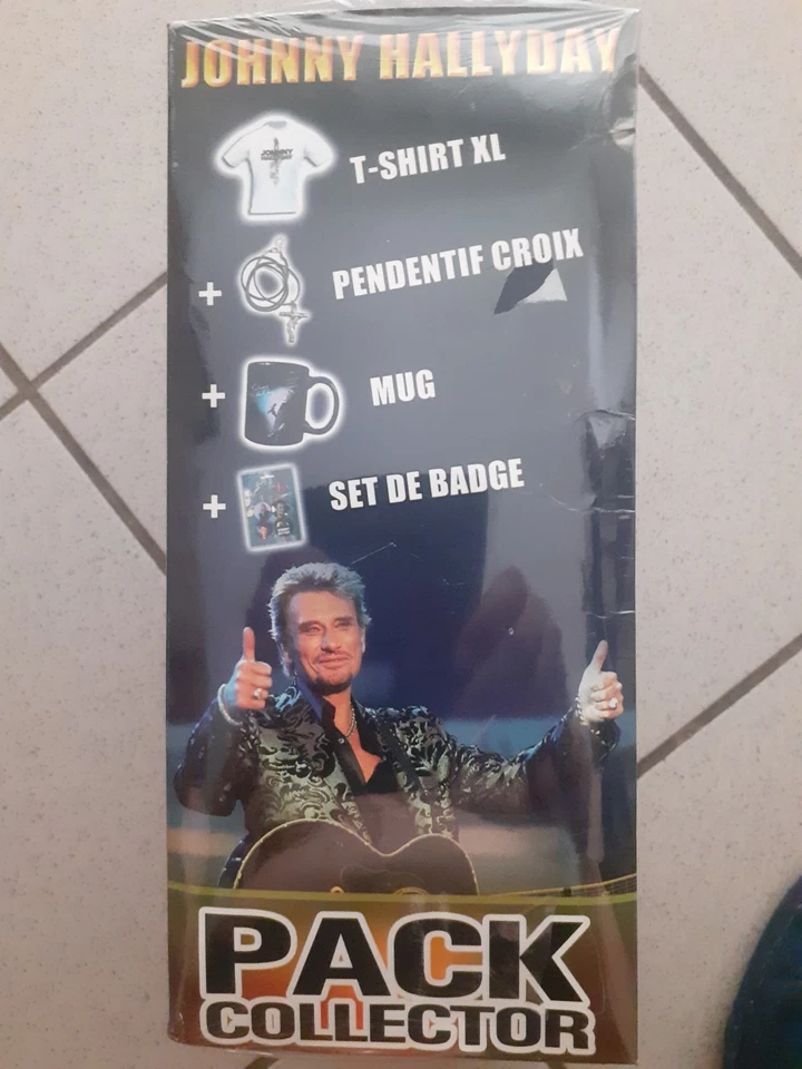 JOHNNY HALLYDAY 1 coffret PACK COLLECTOR neuf sous blister complet - Photo 2/3