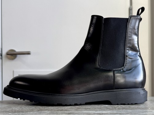 Paul Smith Chelsea Boots Black Leather Ankle Boot 9 US Men’s Shiny $650 - Picture 5 of 14